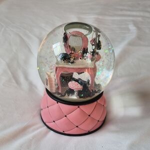 Victoria's Secret Musical Snow Globe with Pink Accents